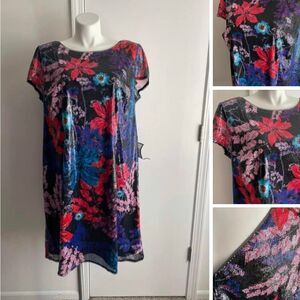 NWT Floral Sequin Dress by Adrianna Papell, Size 20W